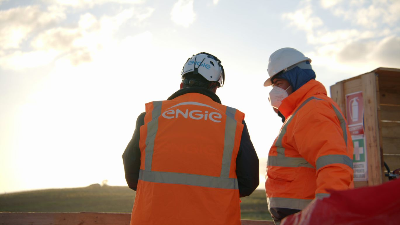 Immagine di operaio ENGIE - fotovoltaico - Sicilia